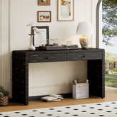 Curved Console Table with Storage