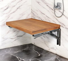 30" Premium Wall Mount Teak Shower Bench