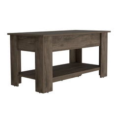 Dark Brown Storage Bench with Flip Top