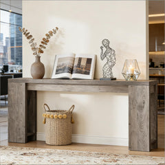 Wood Entryway Console Table