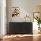 Freestanding Cabinet with Open Shelving