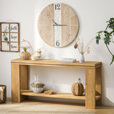 Boho Console Table with Storage Shelf
