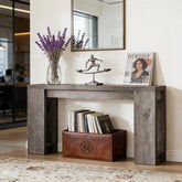 Wood Entryway Console Table