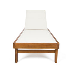 Acacia Wood Chaise Lounge
