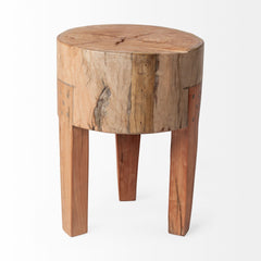 Reclaimed Wood Stool - Radiant HomeLiving