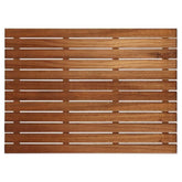 25" Premium Teak Shower Bath Mat - Radiant HomeLiving