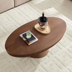 Oval Drum Coffee Table