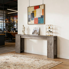 Wood Entryway Console Table