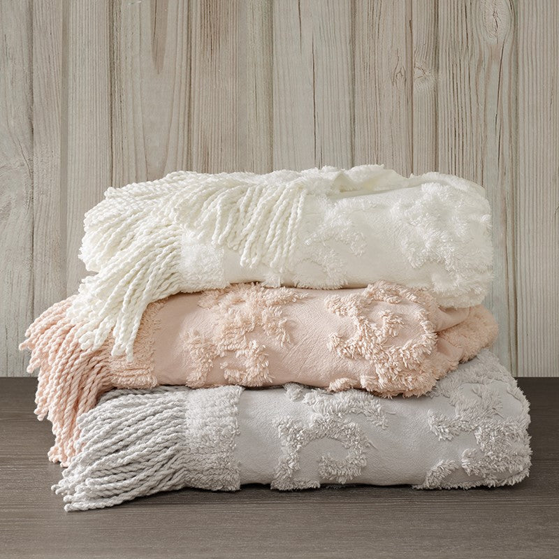 Chloe Cotton Tufted Chenille Throw