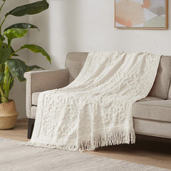 Chloe Cotton Tufted Chenille Throw