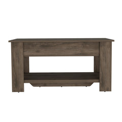 Dark Brown Storage Bench with Flip Top