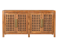 Carved Teak Wood Sideboard