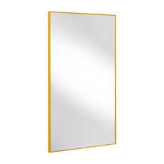 Gold Aluminum Wall Mount Or Leaning Framed Full Length Mirror