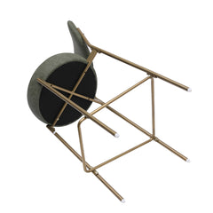 Green and Gold Low Back Bar Chair Set