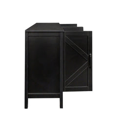 Freestanding Cabinet with Open Shelving