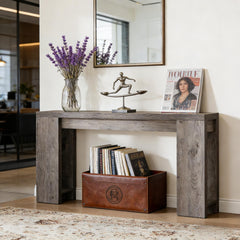 Wood Entryway Console Table