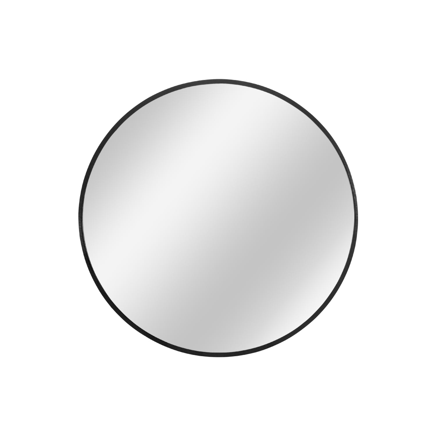Minimal Black Round Wall Mirror - Radiant HomeLiving
