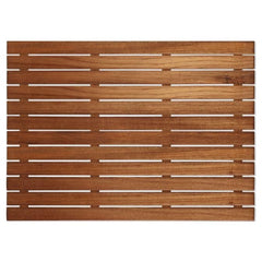25" Premium Teak Shower Bath Mat - Radiant HomeLiving